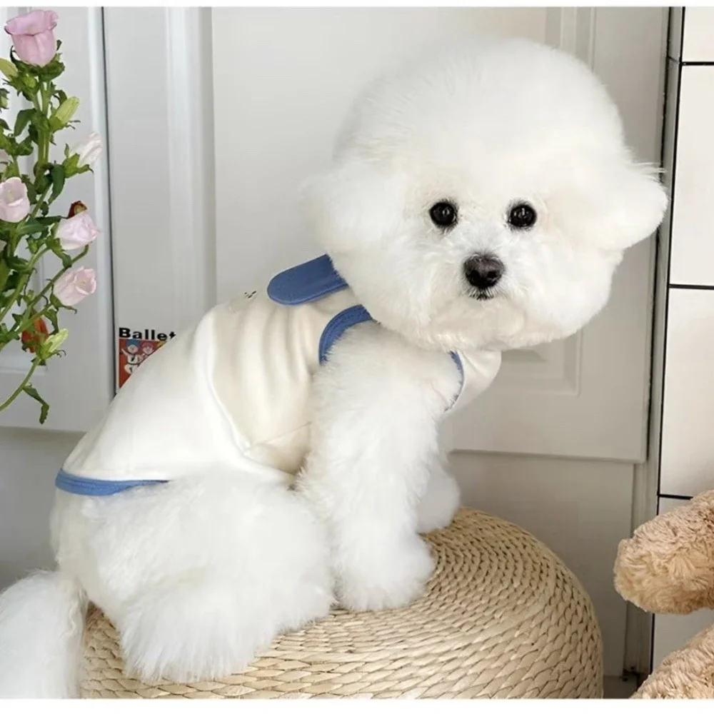 Pet Dog Harness  Sleeveles  Vest Running Clothes Fashionable Shirt Trendy Size L